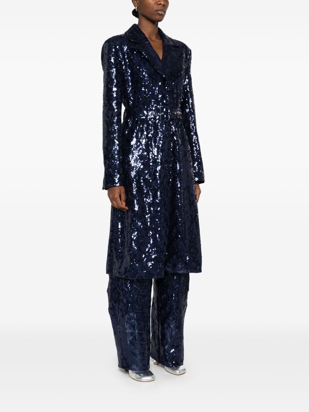 sequinned coat - 3