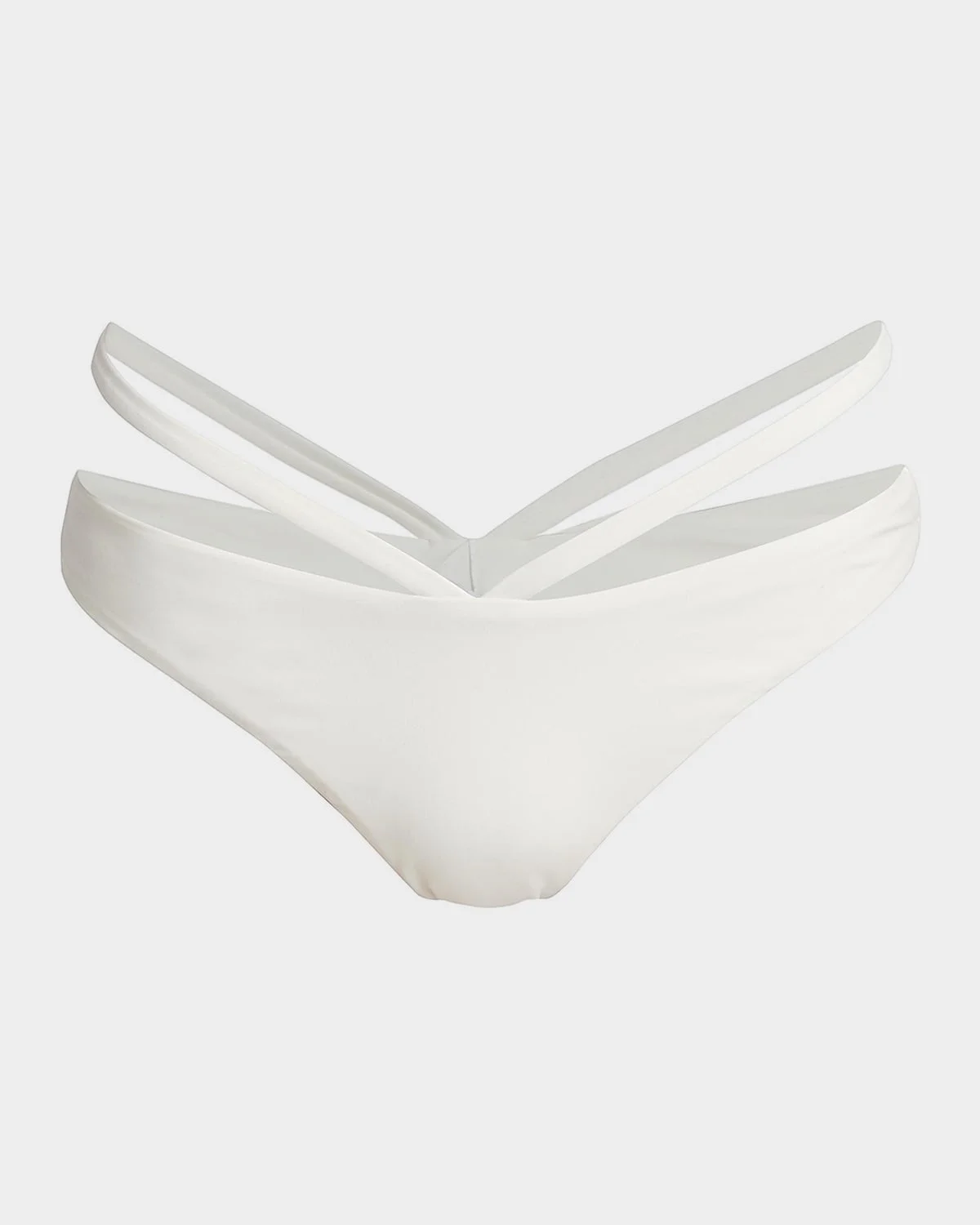 Emmalynn Solid Strappy Bikini Bottoms - 1