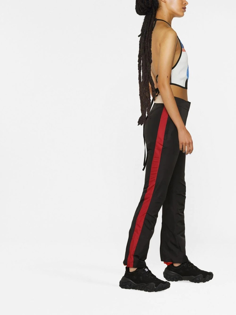 contrast-trim logo-panel trousers 3