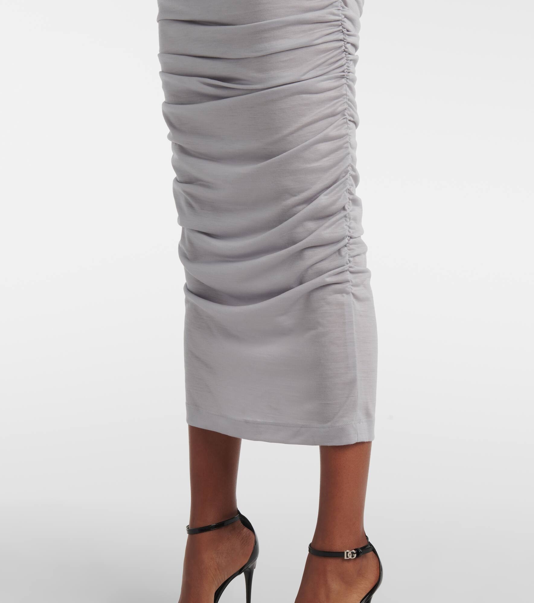 Wool midi dress - 6
