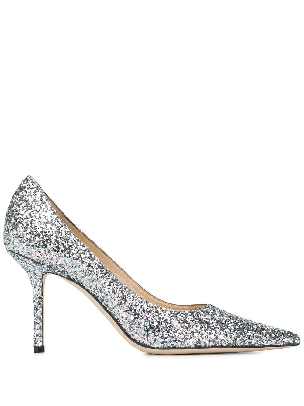 Love 85mm glitter pumps - 1