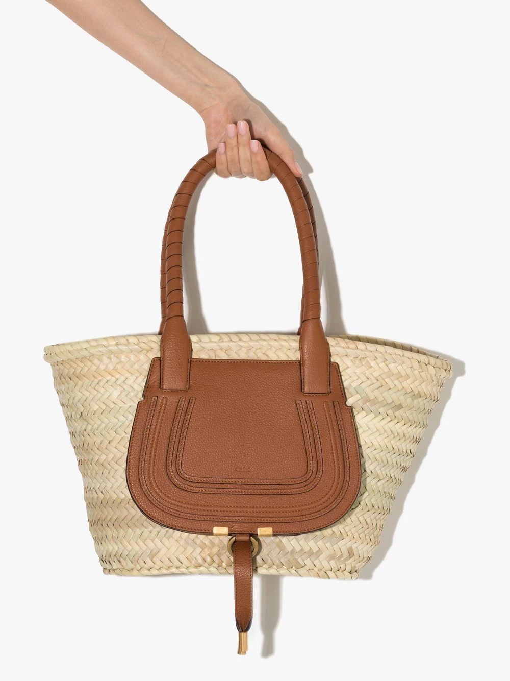 Marcie raffia tote bag - 4