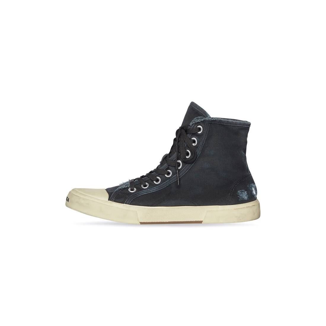 Men's Paris High Top Sneaker in Black - 4