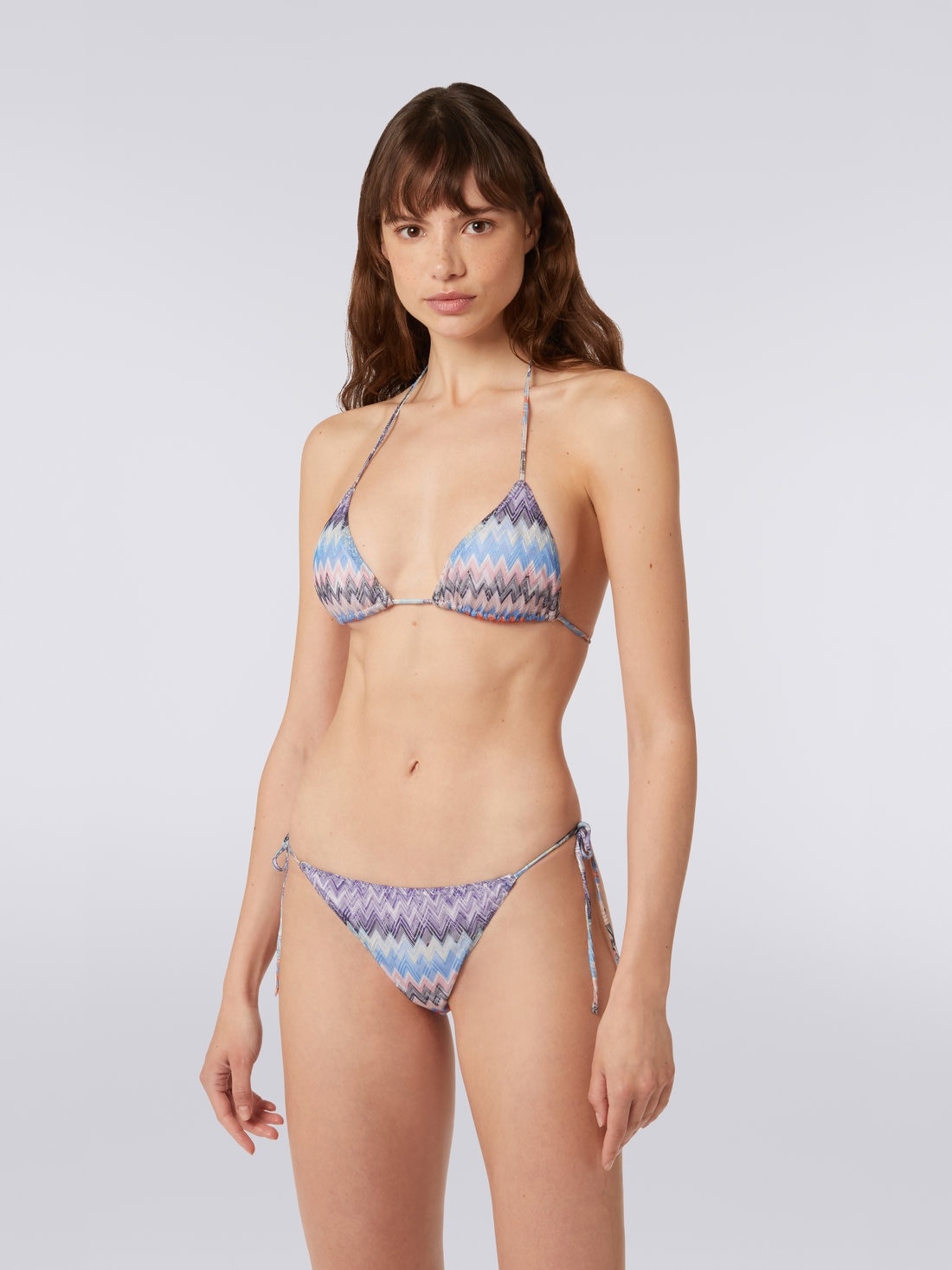 Slub chevron viscose bikini - 3