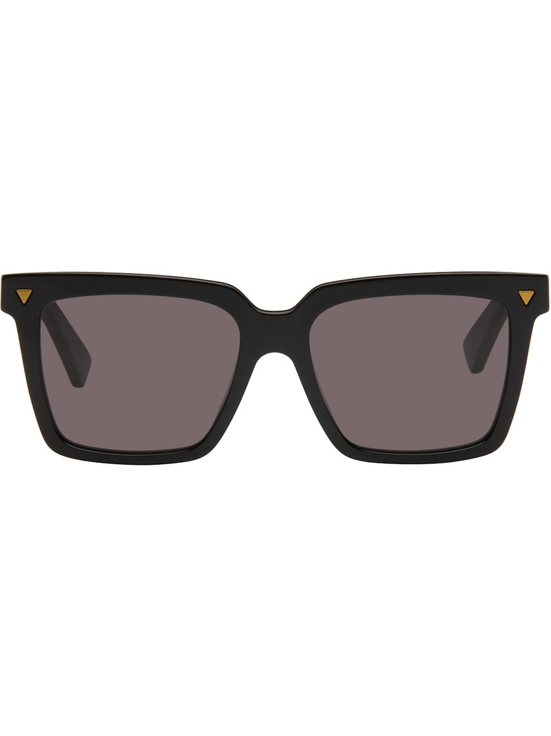 Black Soft Recycled Acetate Square Sunglasses 1