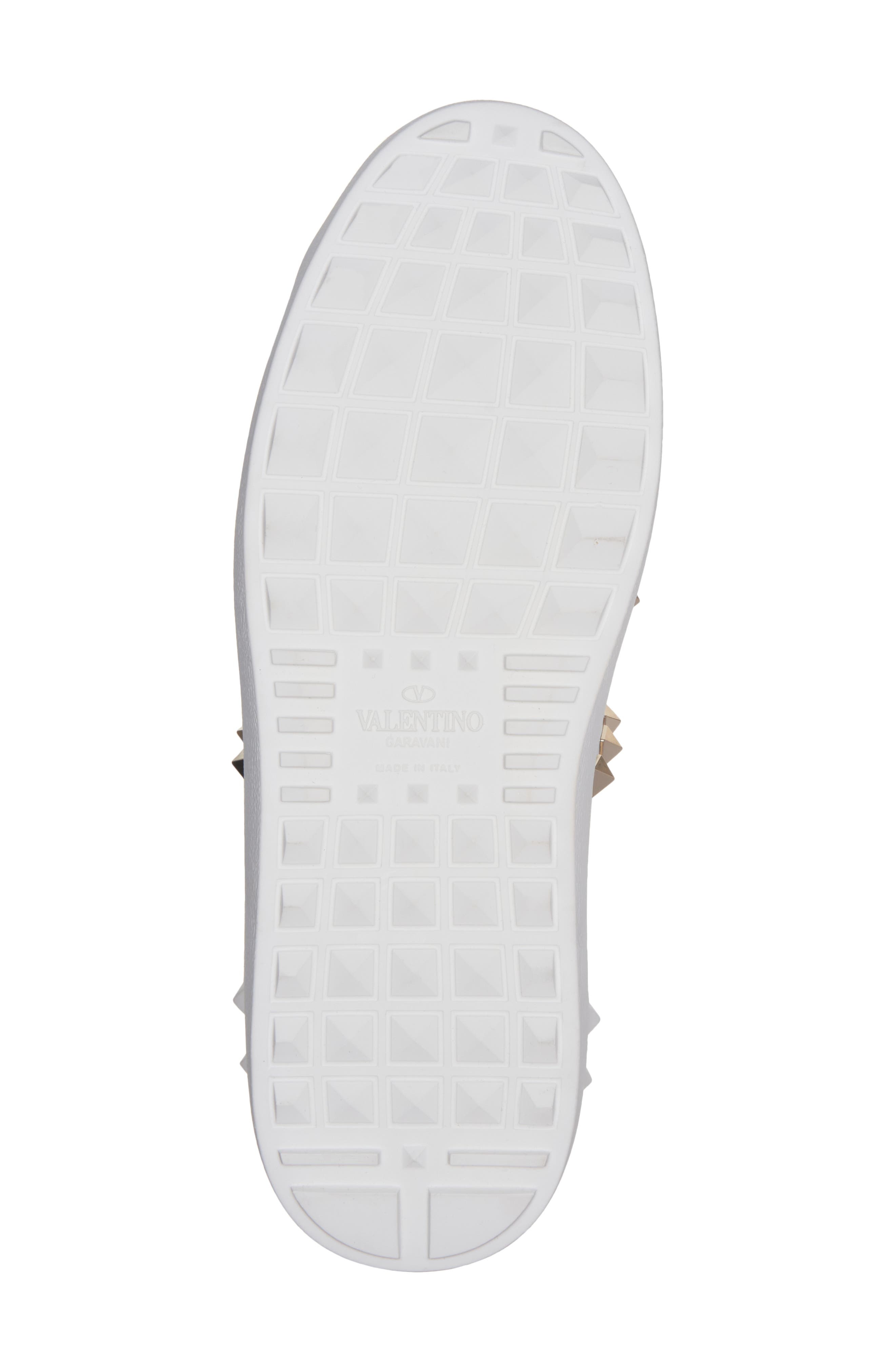 Valentino Garavani Rockstud Sneaker in White Leather at Nordstrom - 6