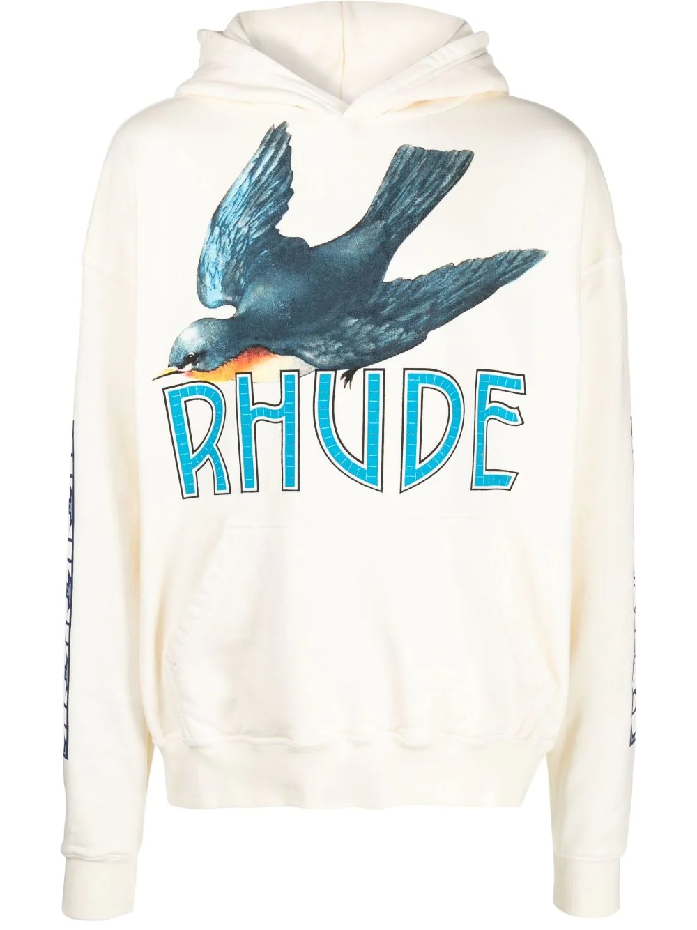 logo-print long-sleeve hoodie - 1