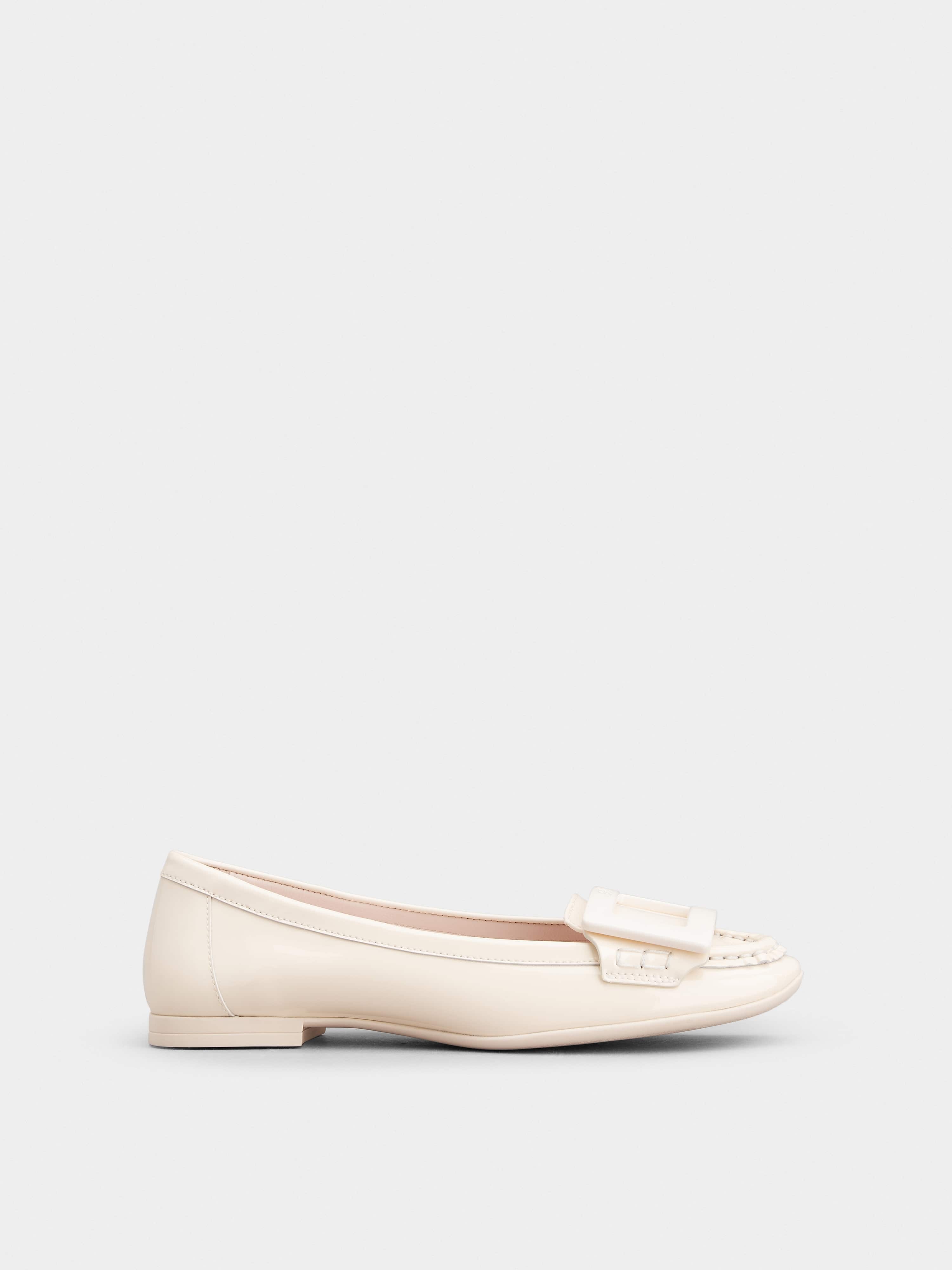 Lacquered Buckle Loafers in Patent Leather - 1