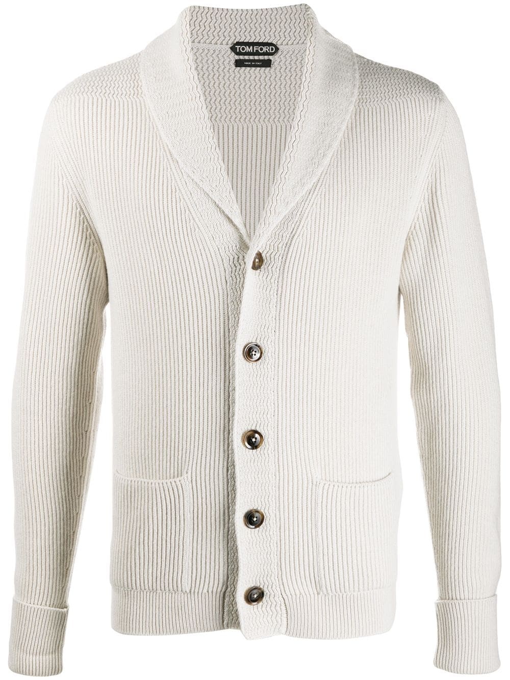 button-up cashmere jacket - 1