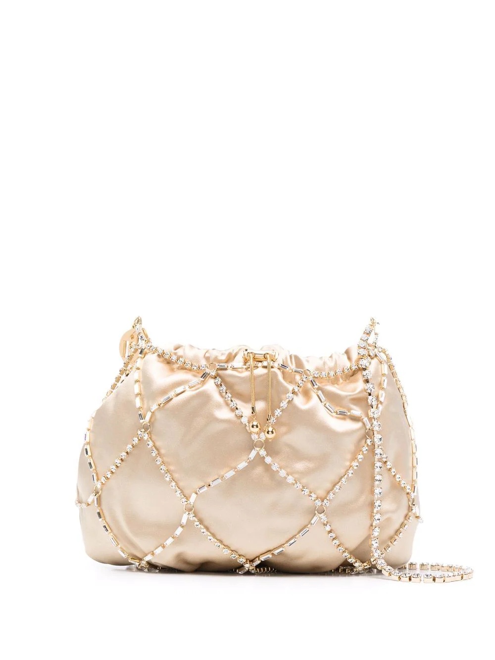 Crystal Cage bucket bag - 1