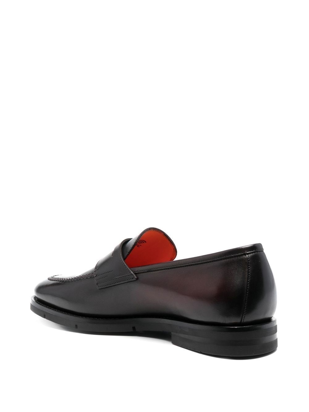 almond-toe leather penny loafers - 3