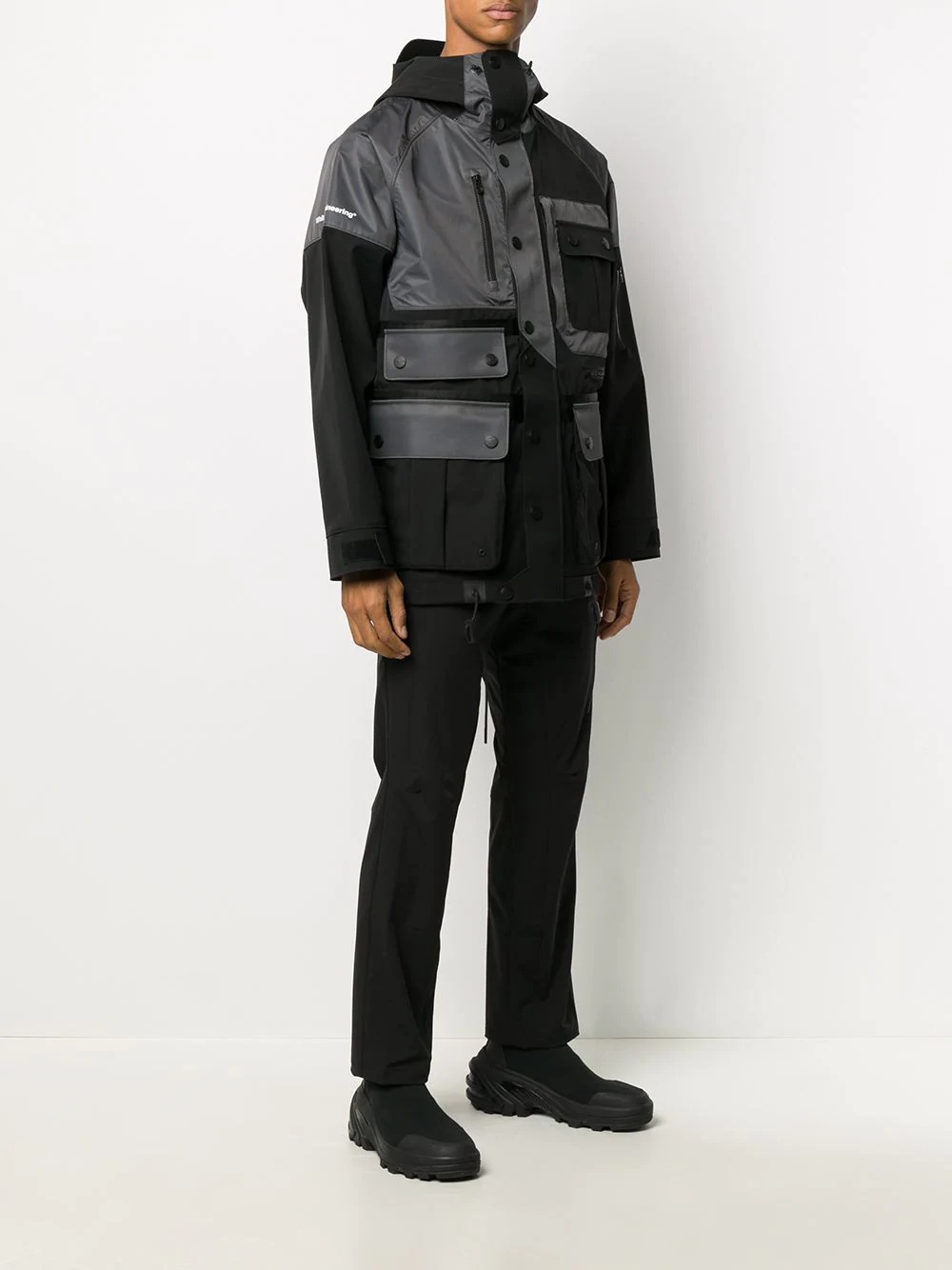 colour block cargo jacket  - 3