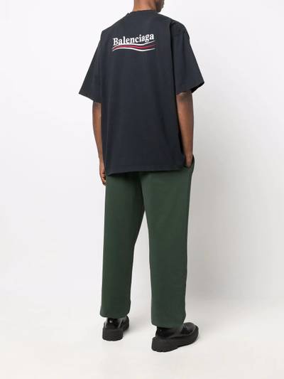 BALENCIAGA logo-embroidered oversize T-shirt outlook