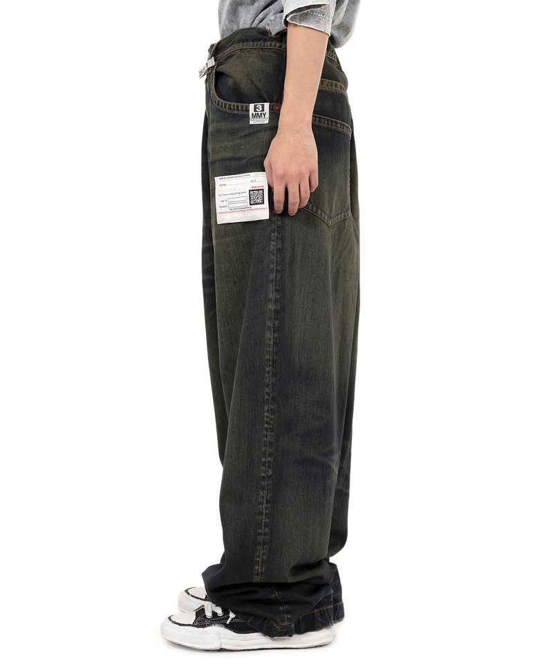 Huge Layered Denim Pants 13