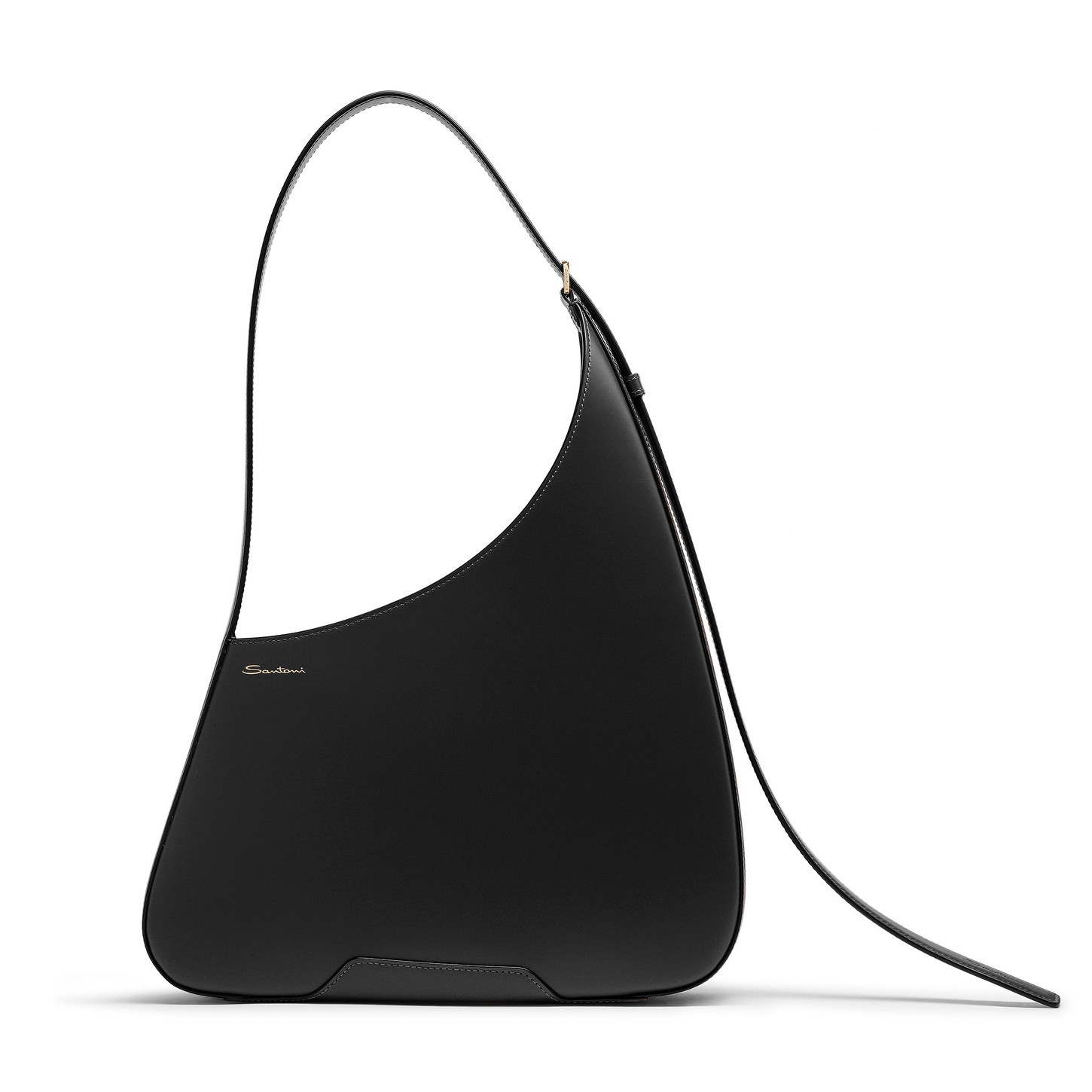 Black leather The Pluto Hobo shoulder bag - 1