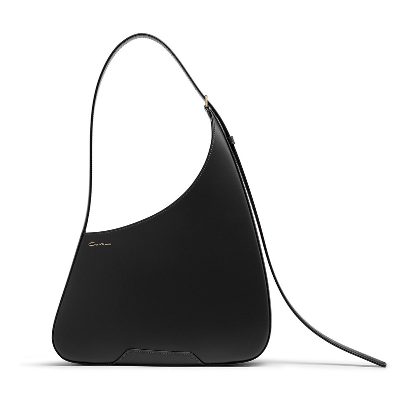 Black leather The Pluto Hobo shoulder bag 1
