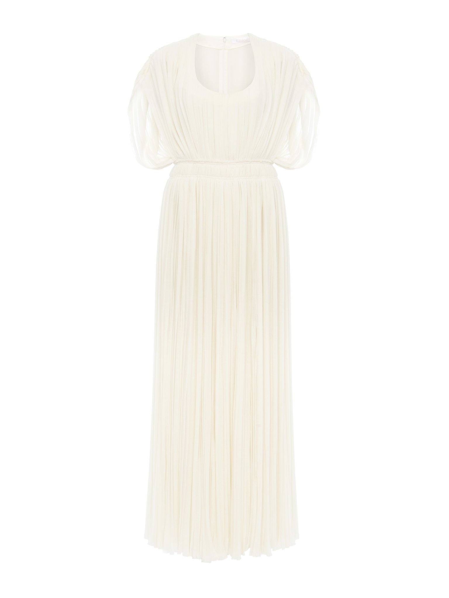 PLEATED LONG DRESS - 1