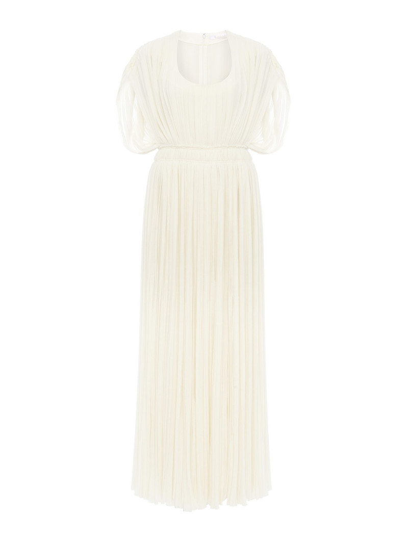 PLEATED LONG DRESS 1