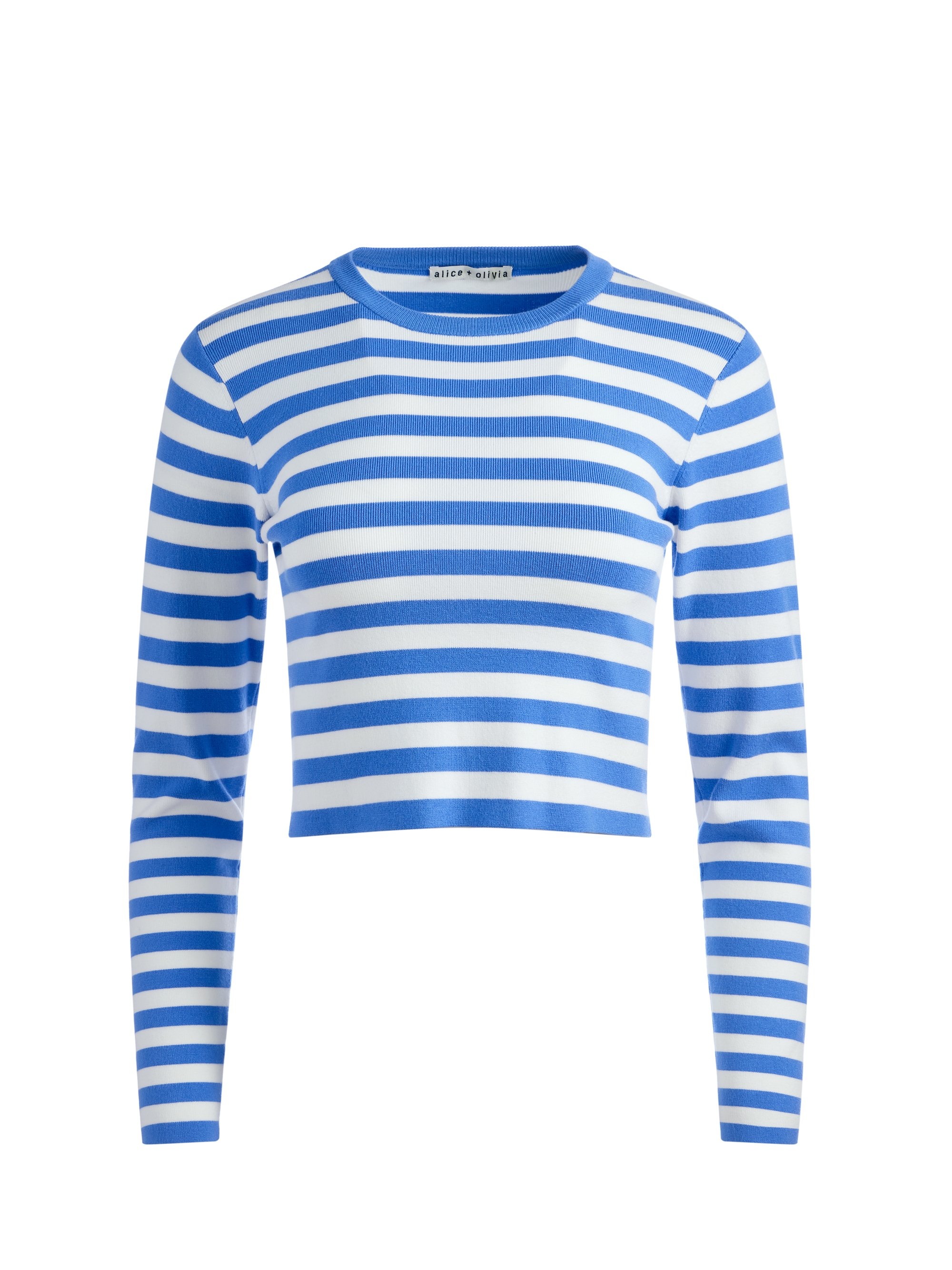 CIARA CROPPED STRIPED LONG SLEEVE - 1
