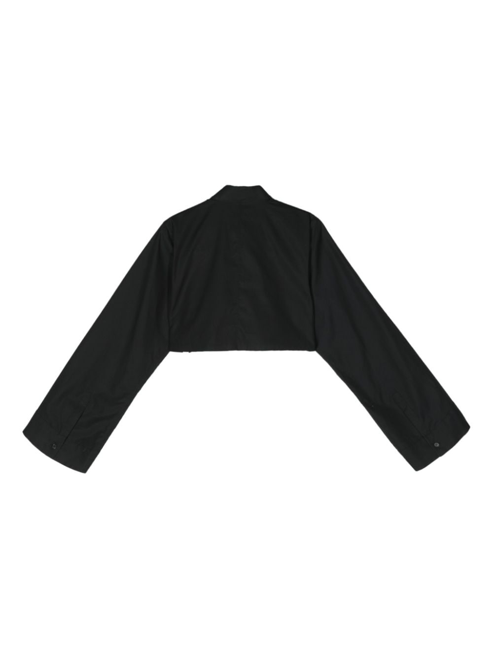 bow-tie cropped shirt - 2