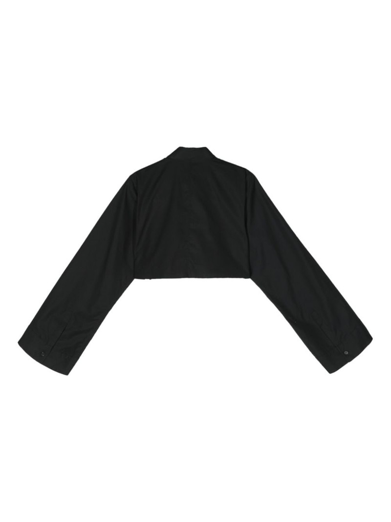 Noir Kei Ninomiya bow-tie cropped shirt outlook