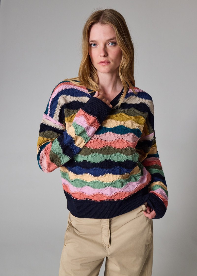 Women's Crew Neck 'Swirl' Sweater 7