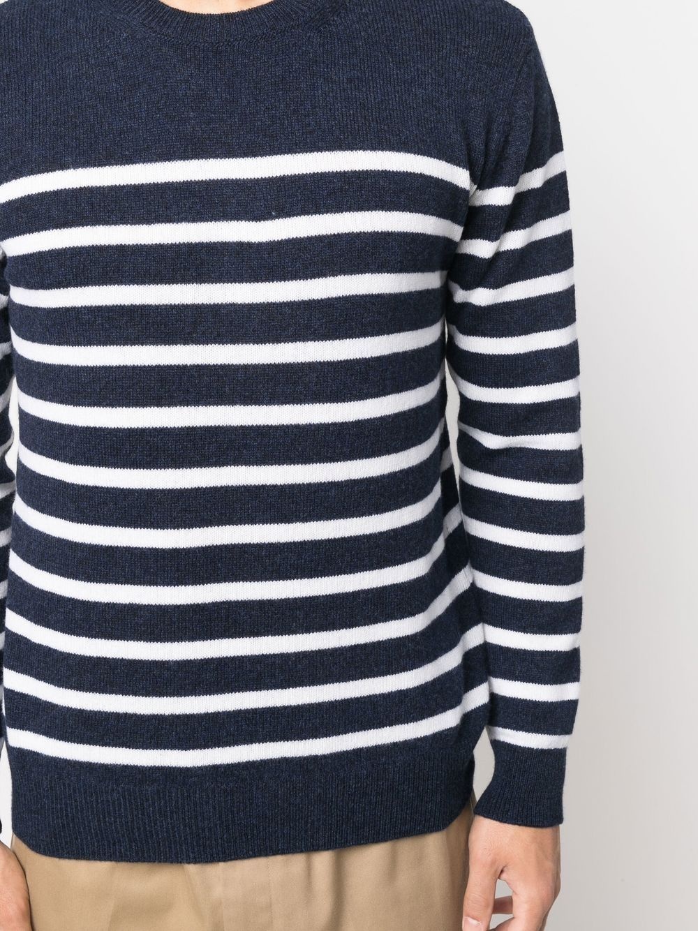 Travis striped crew neck jumper - 5