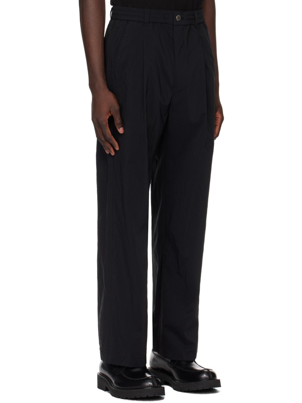 Black Drawstring Trousers - 2