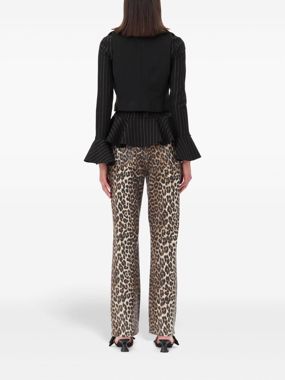 leopard-print trousers - 4