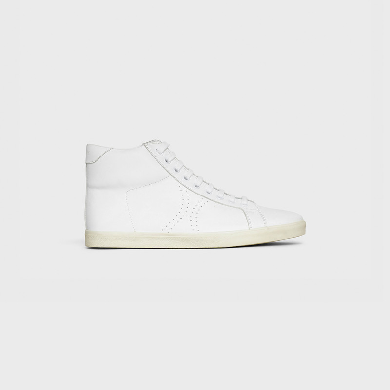 CELINE TRIOMPHE MID LACE UP SNEAKER IN CALFSKIN 1