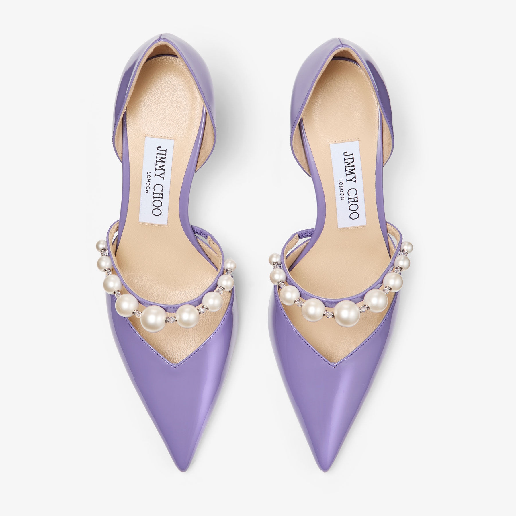 Aurelie 65
Tanzanite Patent Leather Pearl Pumps - 5