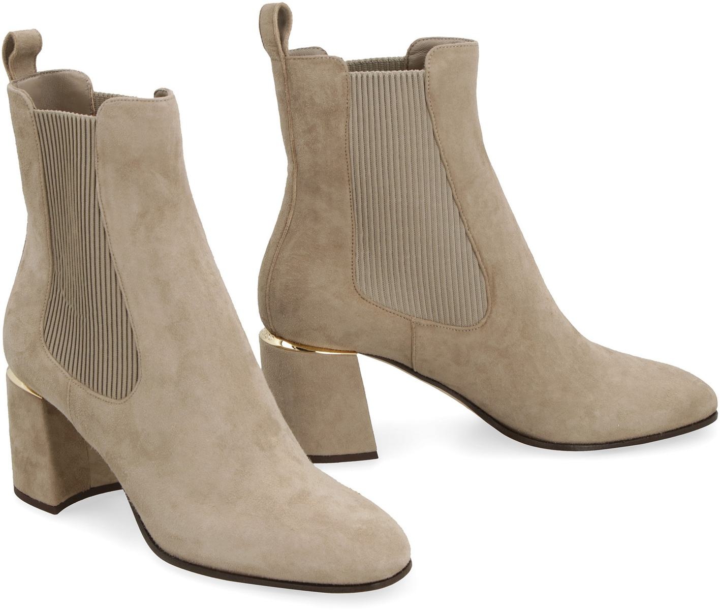 JIMMY CHOO THE SALLY 65 SUEDE CHELSEA BOOTS - 3