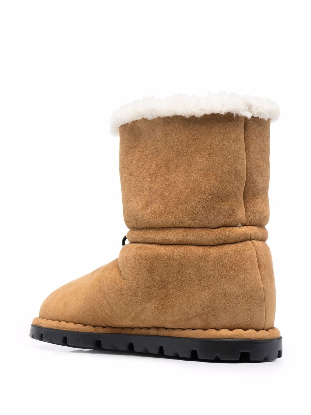 shearling drawstring boots - 3