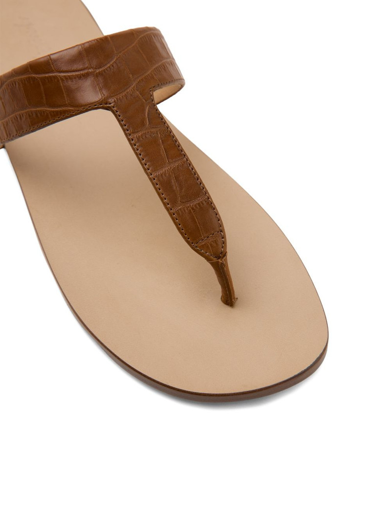 Sottile croc-effect T-bar sandals 5