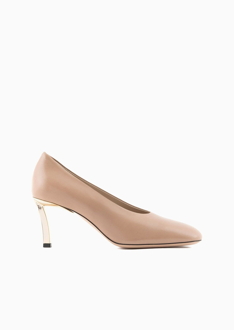 Nappa leather court shoes 1