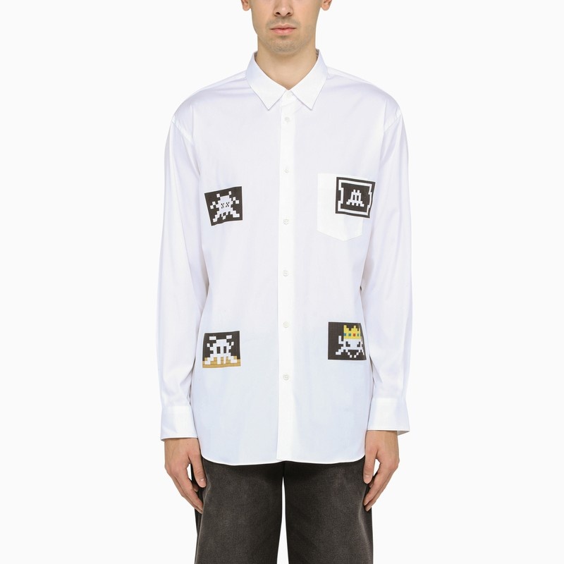 Videogame printed white shirt - 1