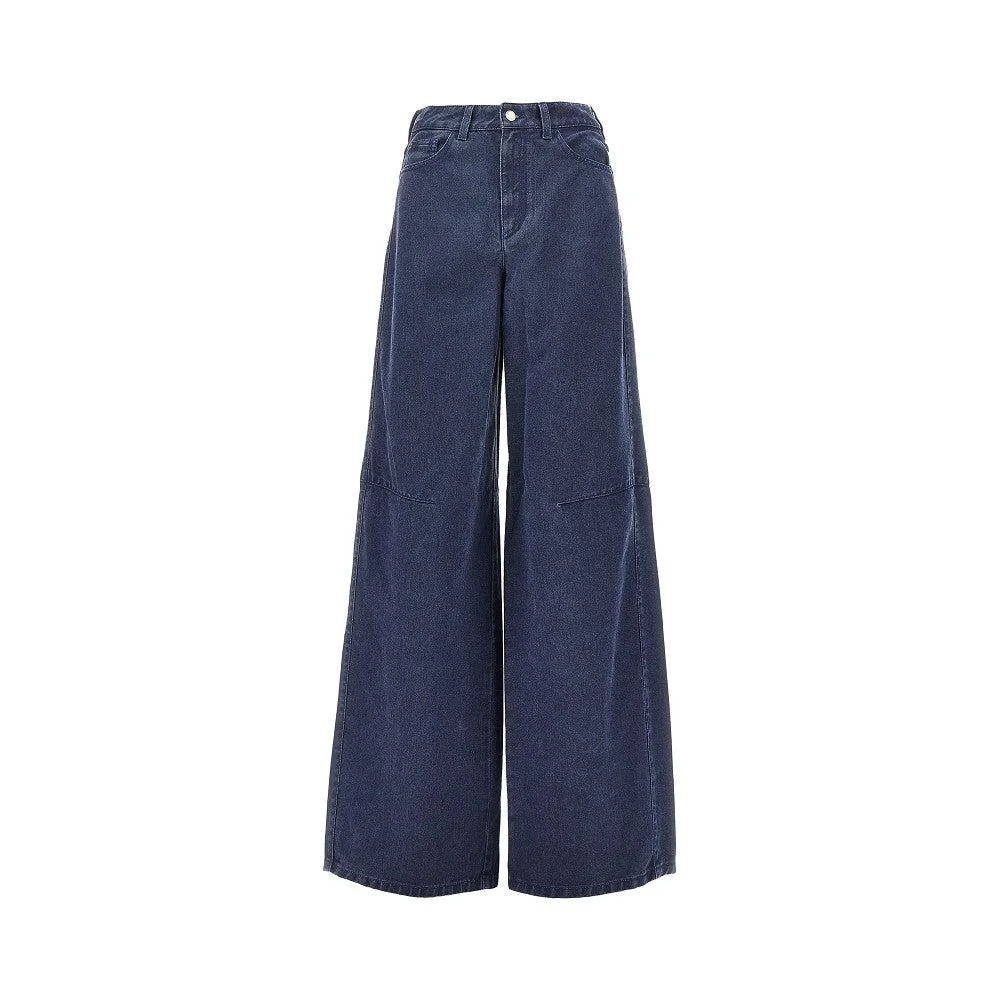 WIDE LEG DENIM PANTS - 1