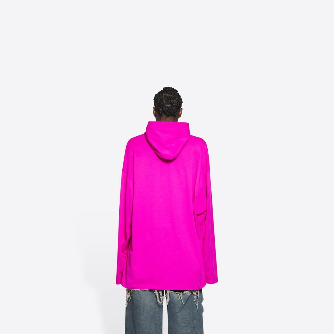 This Is Not Hooded T-shirt in Pink - 5