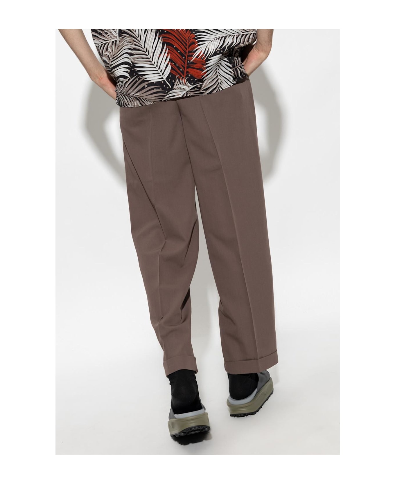 Wool Pleat-front Trousers - 4