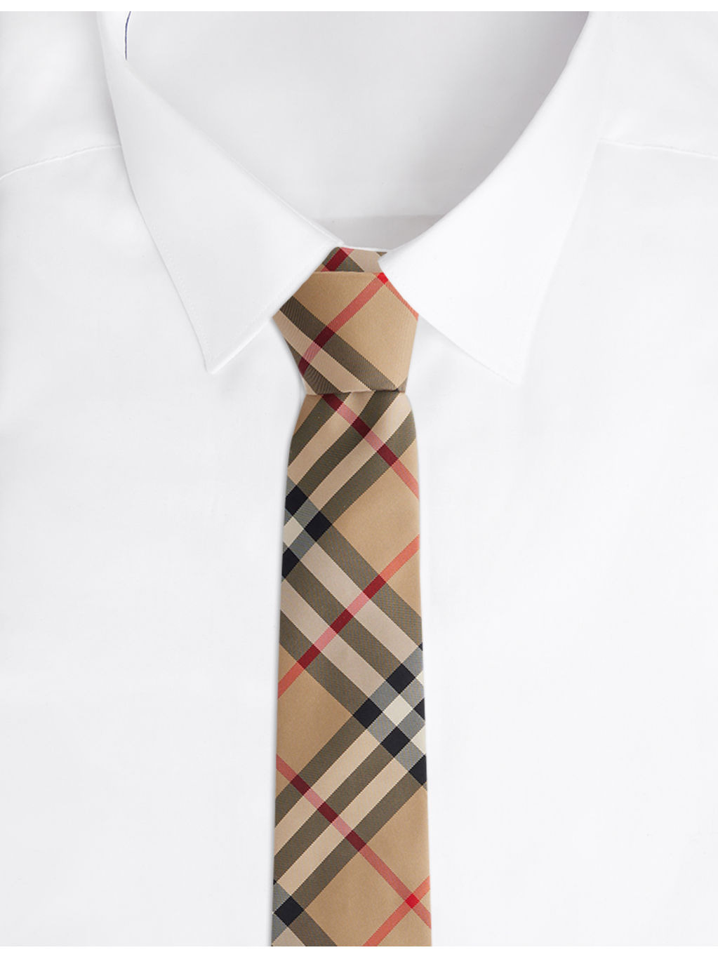 Manson check-print silk tie - 3