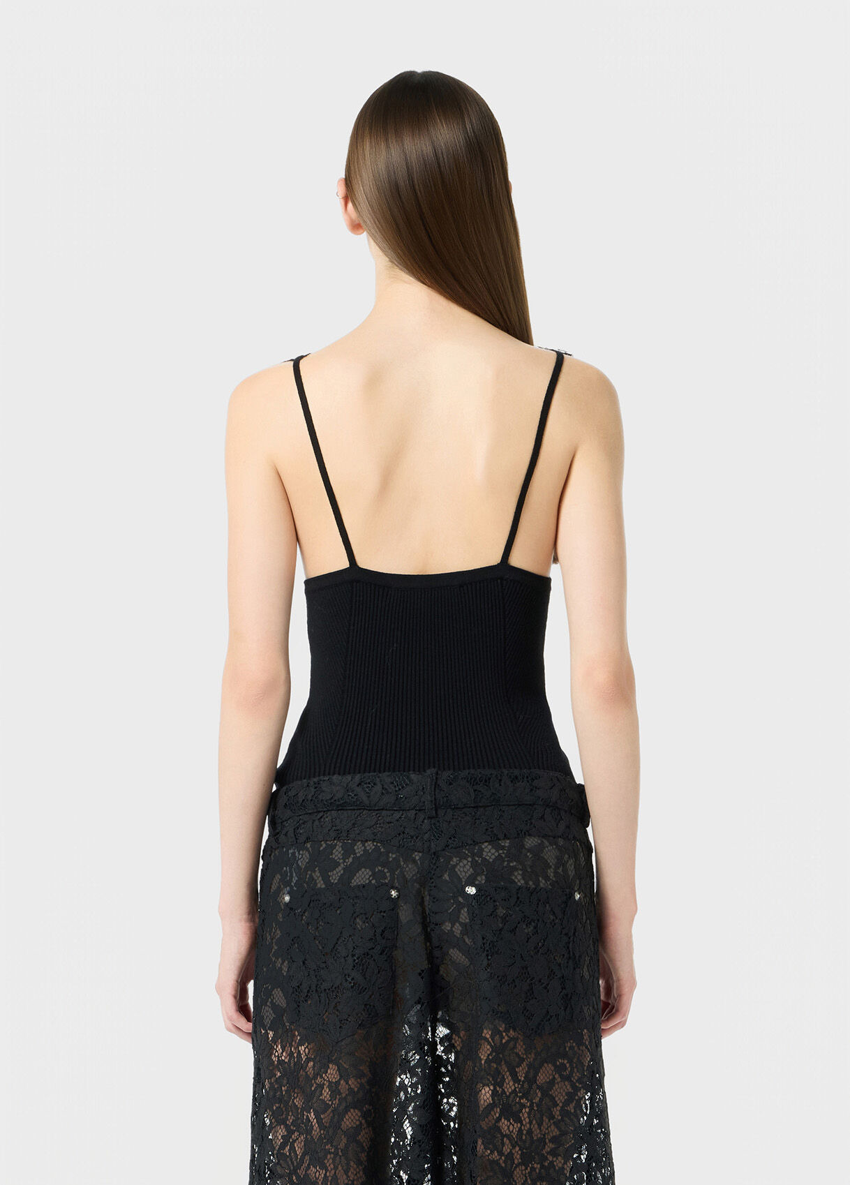 RIBBED TOP WITH LACE APPLIQUÉ - 3