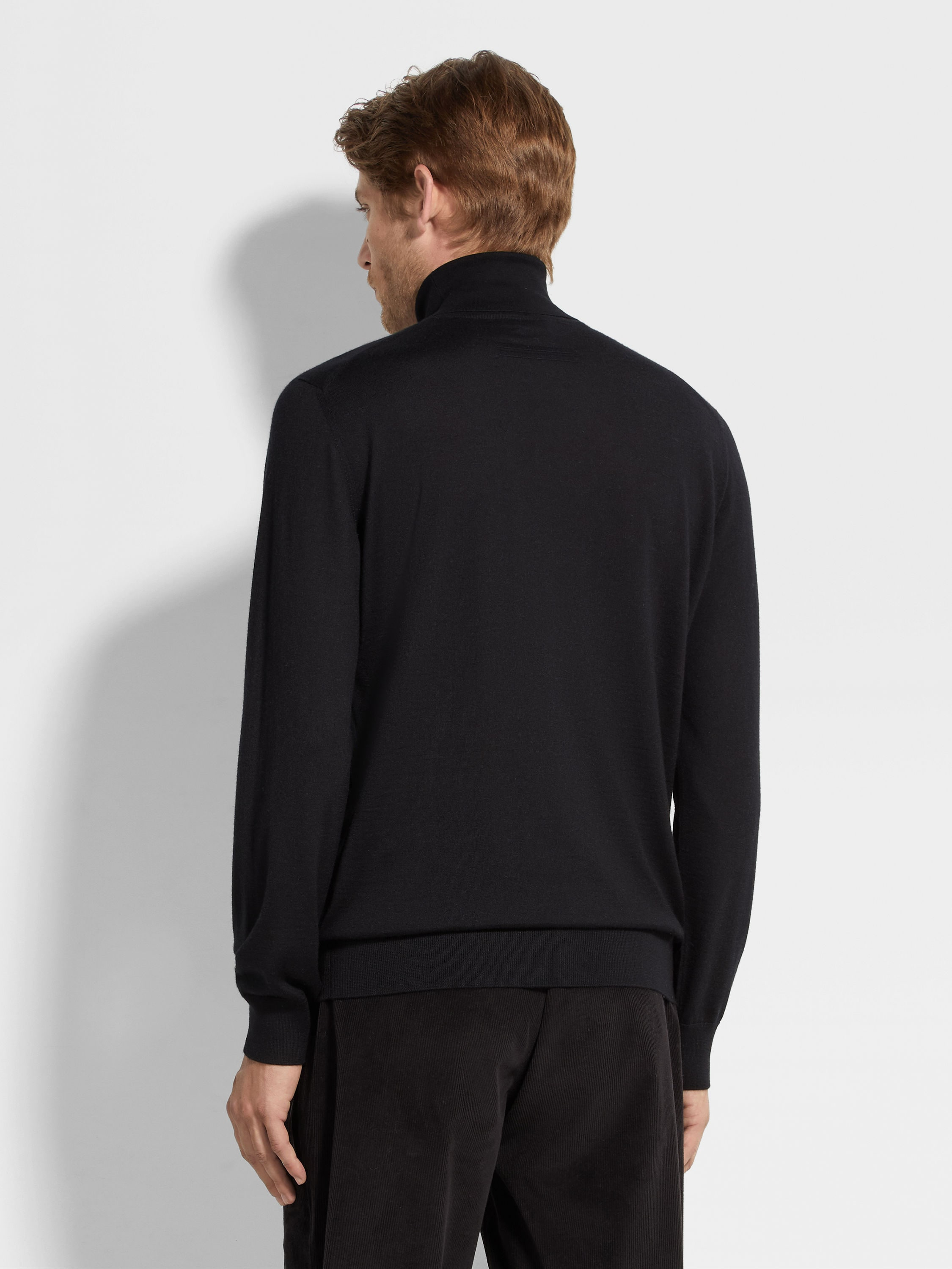BLACK CASHSETA LIGHT TURTLENECK - 5