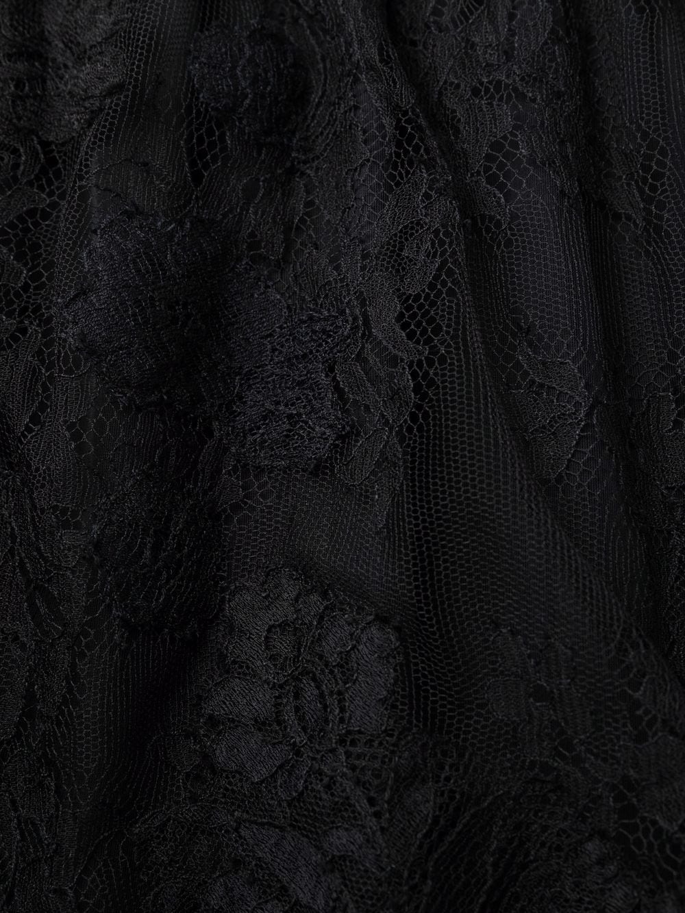 pussy-bow sheer dress - 7