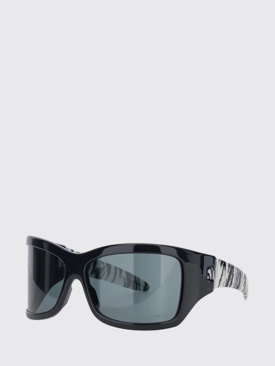 Bottega Veneta Women Bottega Veneta Zebra-Print Acetate Mask Sunglasses - 1