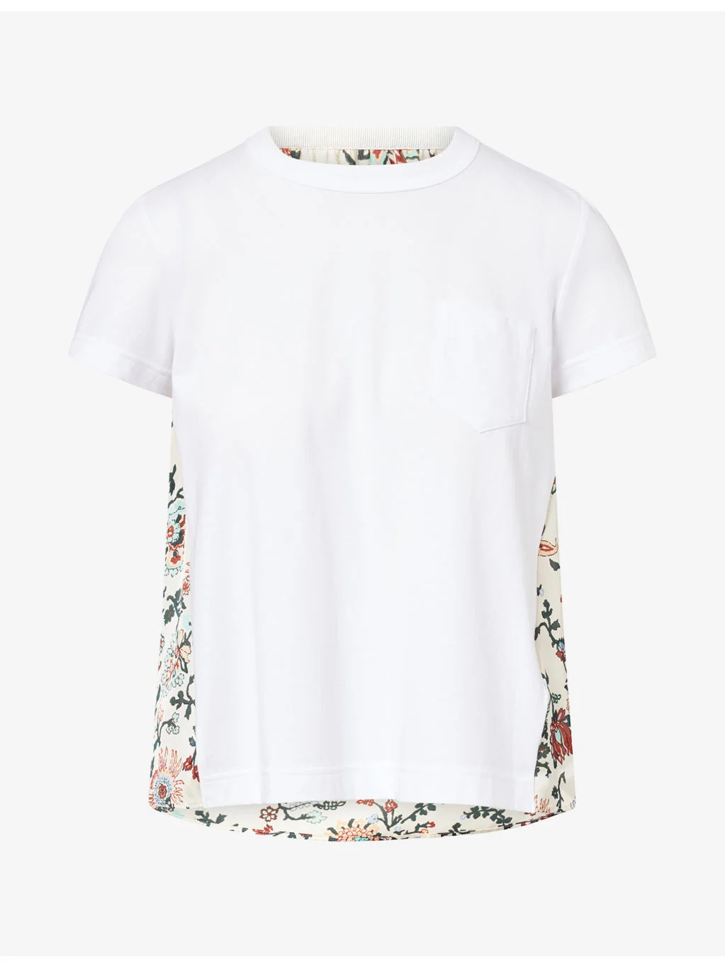 Contrasting Floral Cotton Top - 1