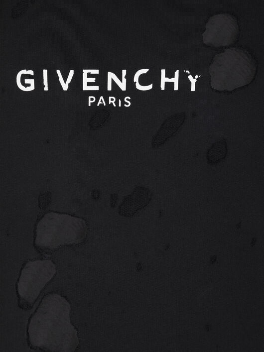 GIVENCHY PARIS DESTROYED HOODIE - 6