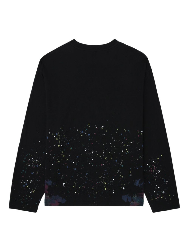 paint-splatter long-sleeved T-shirt 5