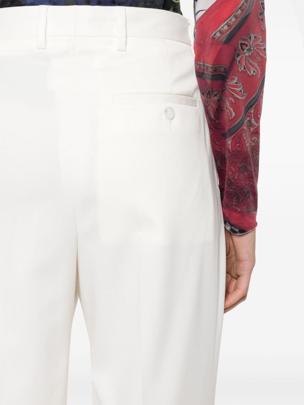 high-waist tailored trousers - 5