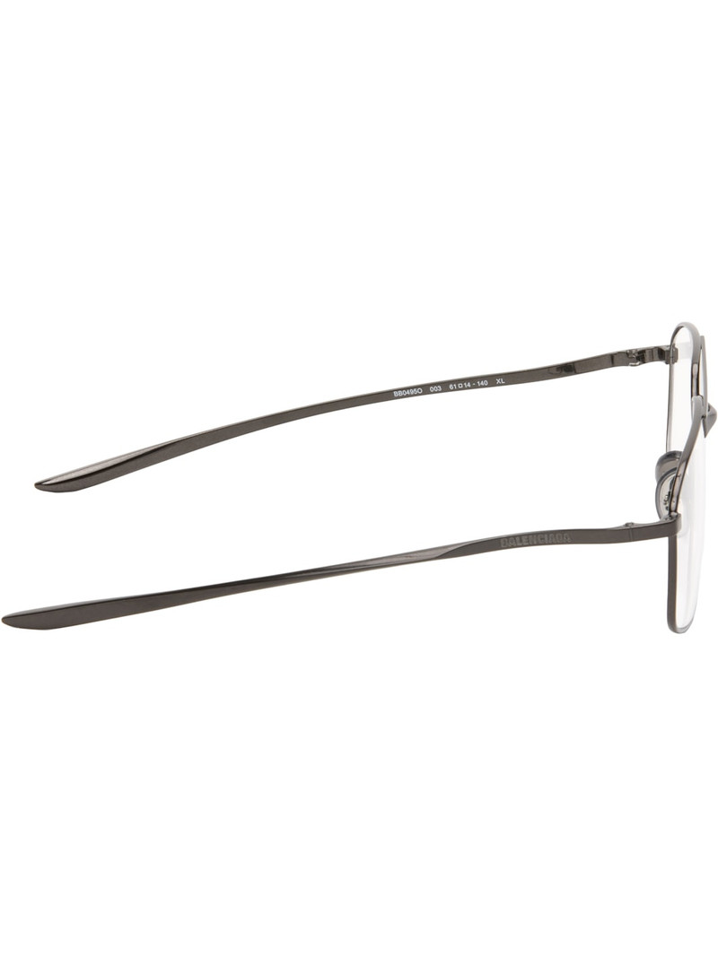BALENCIAGA Gray Everyday Optical Frame Glasses outlook