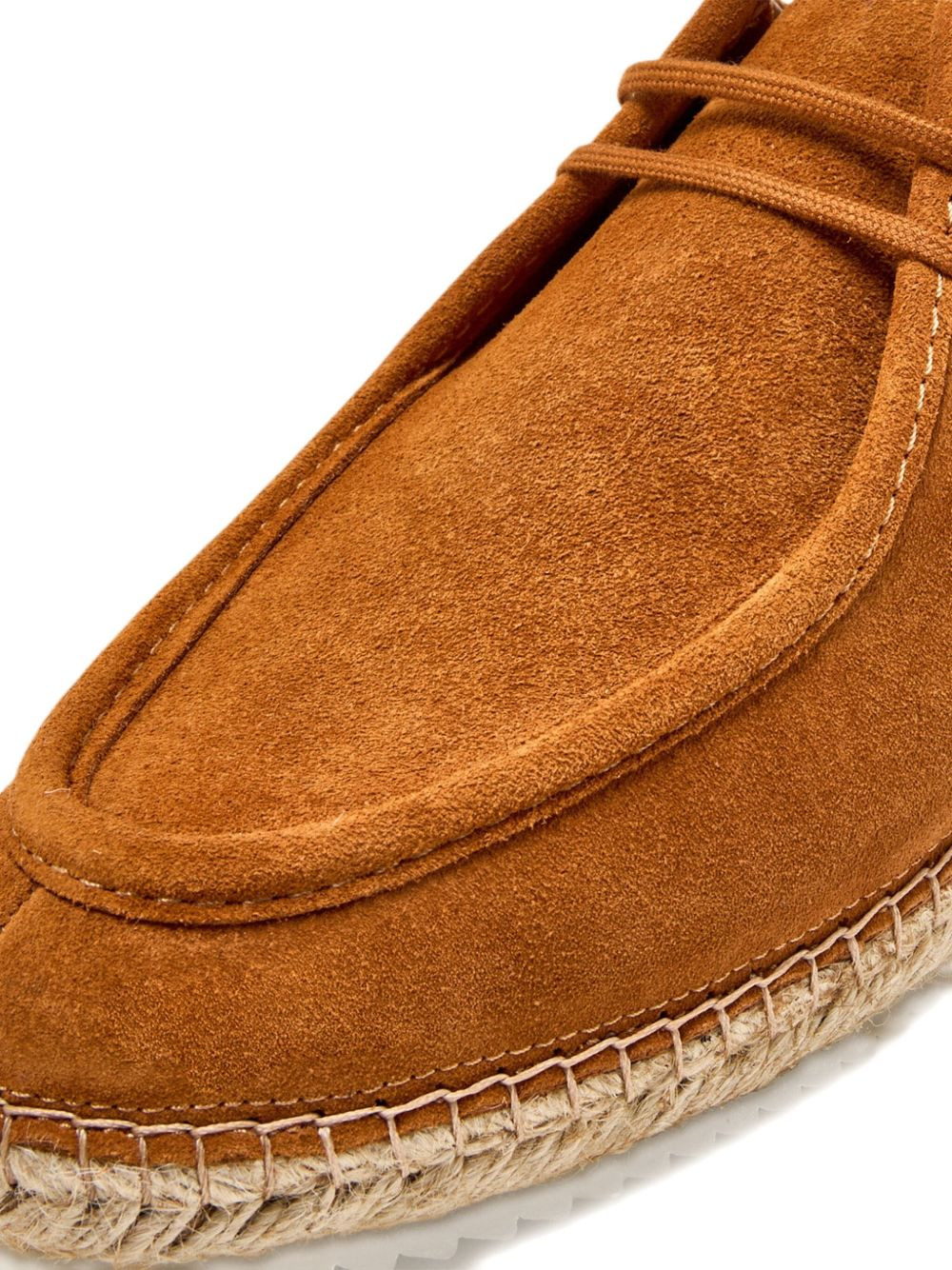 suede leather espadrille loafers - 3
